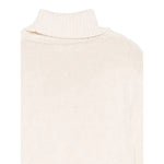 Stone Island Maglia tinta unita con Logo E Collo Alto Panna per Bambino K2S165100018 PANNA STONE ISLAND 