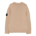 Stone Island Maglia tinta unita Girocollo Sabbia per Bambino K2S165100019 SABBIA STONE ISLAND 