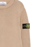 Stone Island Maglia tinta unita Girocollo Sabbia per Bambino K2S165100019 SABBIA STONE ISLAND 
