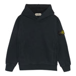 Stone Island Felpa tinta unita con Cappuccio Blu per Bambino K2S166100004 BLU STONE ISLAND 