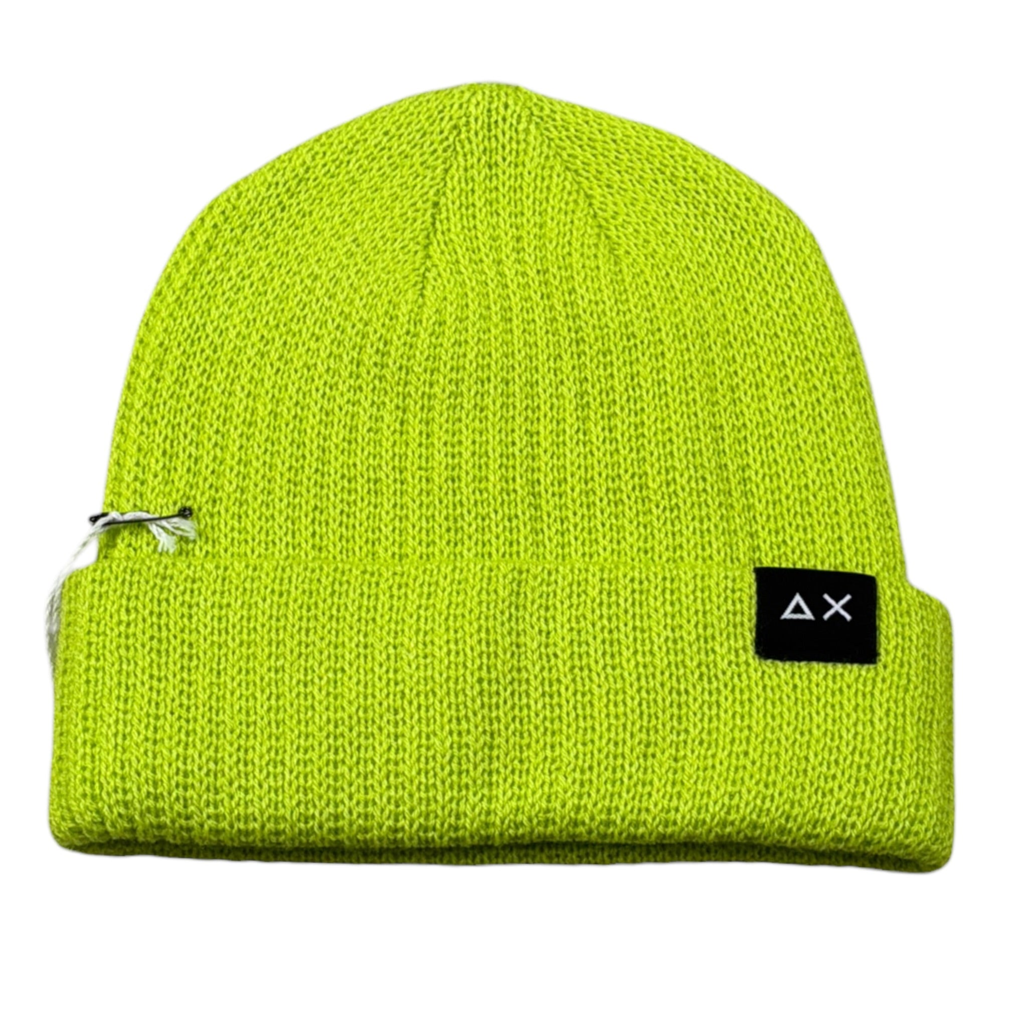 Sun68 Cappello tinta unita con Logo Verde Fluo per Bambino C44303 VERDE FLUO SUN68 