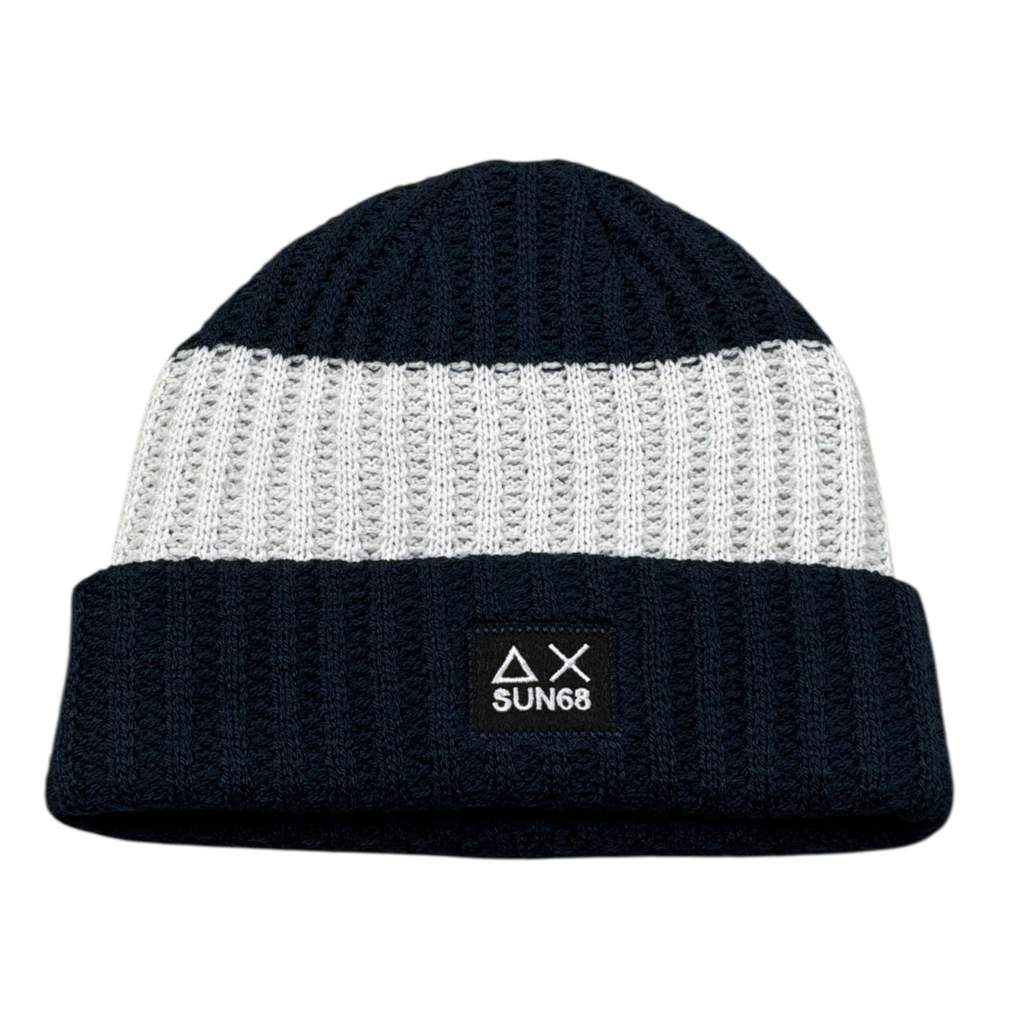 Sun68 Cappello Bicolore con Logo Blu per Bambino C45307 BLU SUN68 