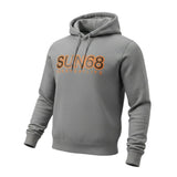 Sun68 Felpa tinta unita con Cappuccio E Stampa Grigio per Bambino F41313 GRIGIO SUN68 