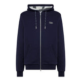 Sun68 Felpa con Zip E Cappuccio tinta unita Blu per Bambino F41319 BLU SUN68 