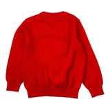 Sun68 Maglia tinta unita Girocollo con Logo Rosso per Bambino K44301 ROSSO SUN68 