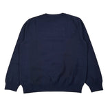 Sun68 Maglia Girocollo tinta unita con Logo Blu per Bambino K45301 BLU SUN68 