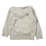 Sun68 Maglia tinta unita con Cappuccio Panna per Bambino K45313 PANNA SUN68 