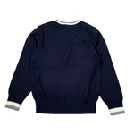 Sun68 Maglia tinta unita Girocollo con Logo Blu per Bambino K45345 BLU SUN68 