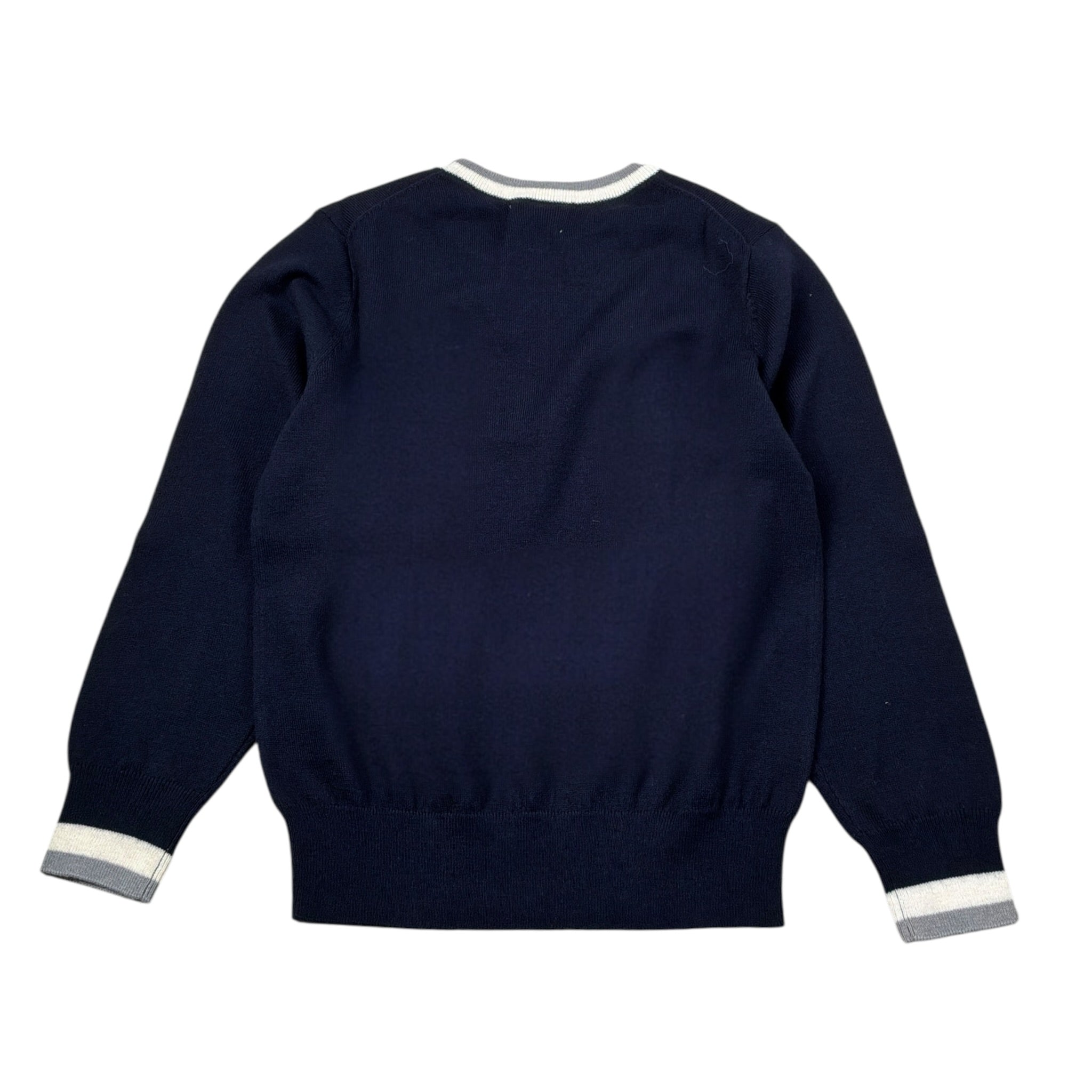 Sun68 Maglia tinta unita Girocollo con Logo Blu per Bambino K45345 BLU SUN68 