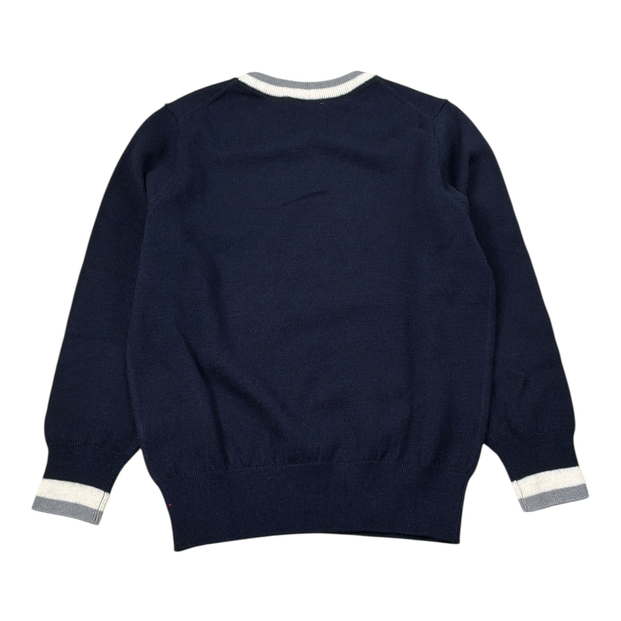 Sun68 Maglia tinta unita Girocollo con Logo Blu per Bambino K45345X BLU SUN68 