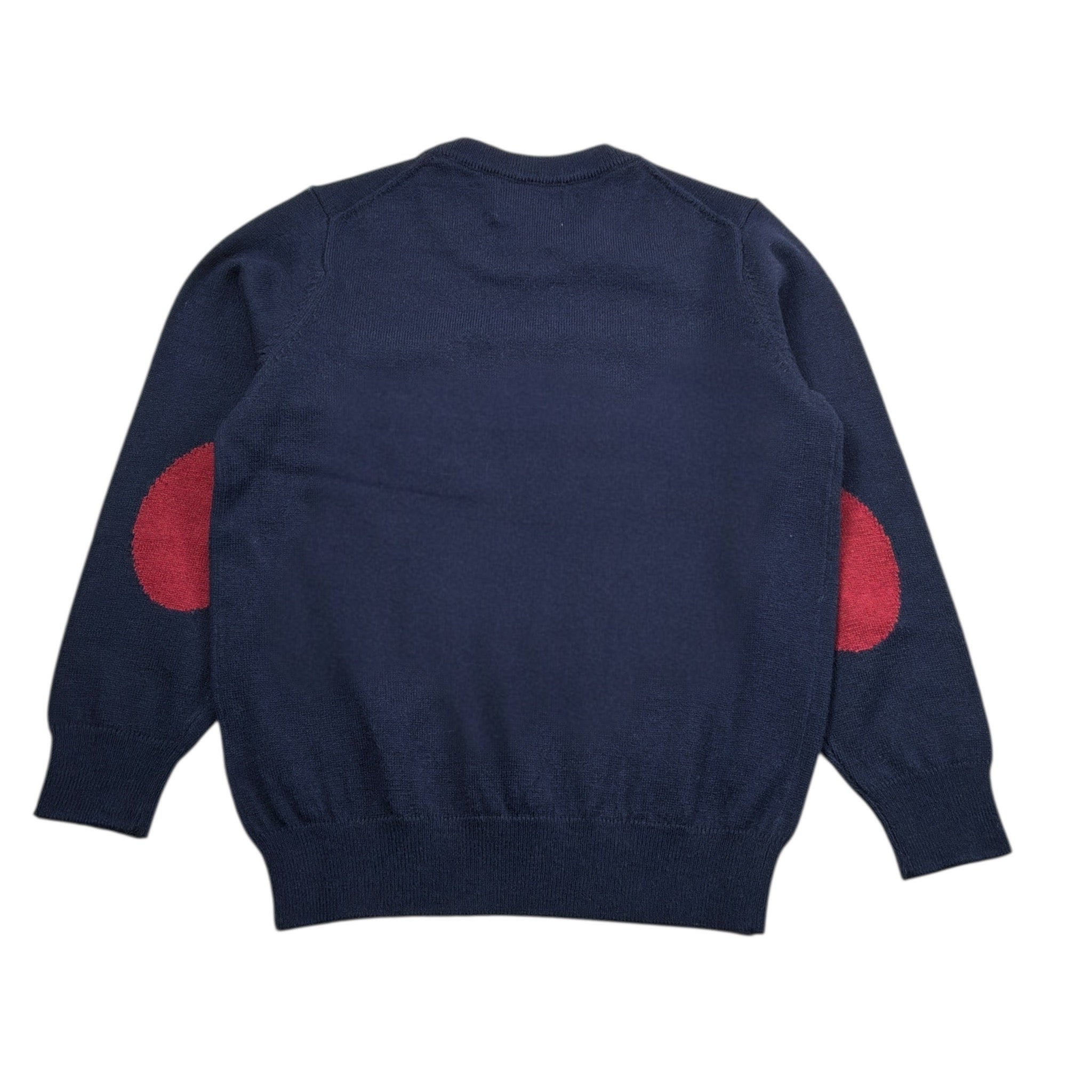 Sun68 Maglia Girocollo tinta unita con Taschino Blu per Neonato K45347N BLU SUN68 