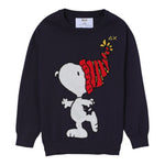 Sun68 Maglia Girocollo tinta unita con Stampa Blu per Bambino K453522 BLU SUN68 