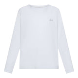 Sun68 Shirt Girocollo tinta unita con Logo Bianco per Neonato T45305N BIANCO SUN68 