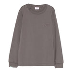 Sun68 Shirt Girocollo tinta unita con Logo Grigio per Bambino T45326 GRIGIO SUN68 