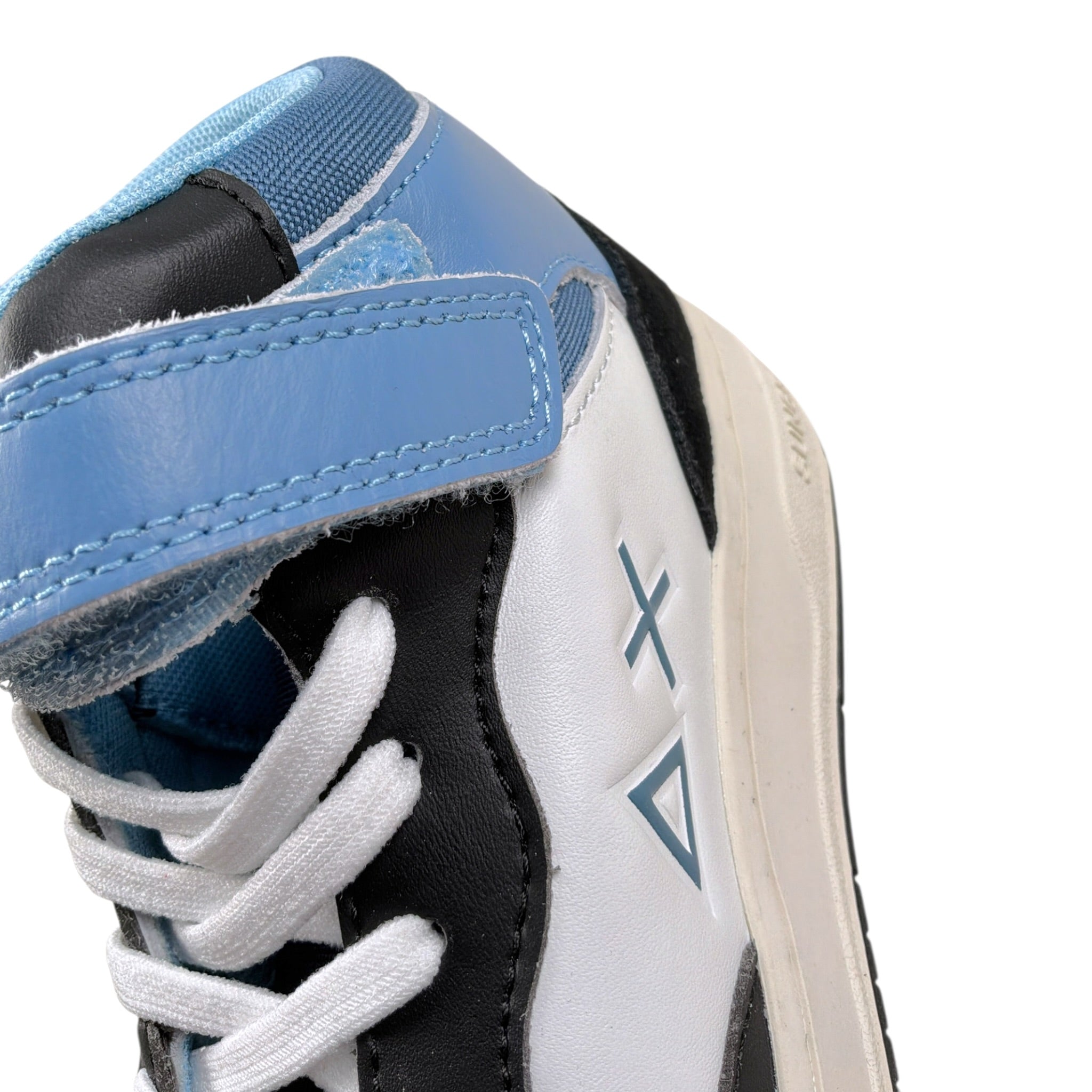 Sun68 Sneakers Collo Alto con Lacci Azzurro per Bambino Z45350 AZZURRO SUN68 