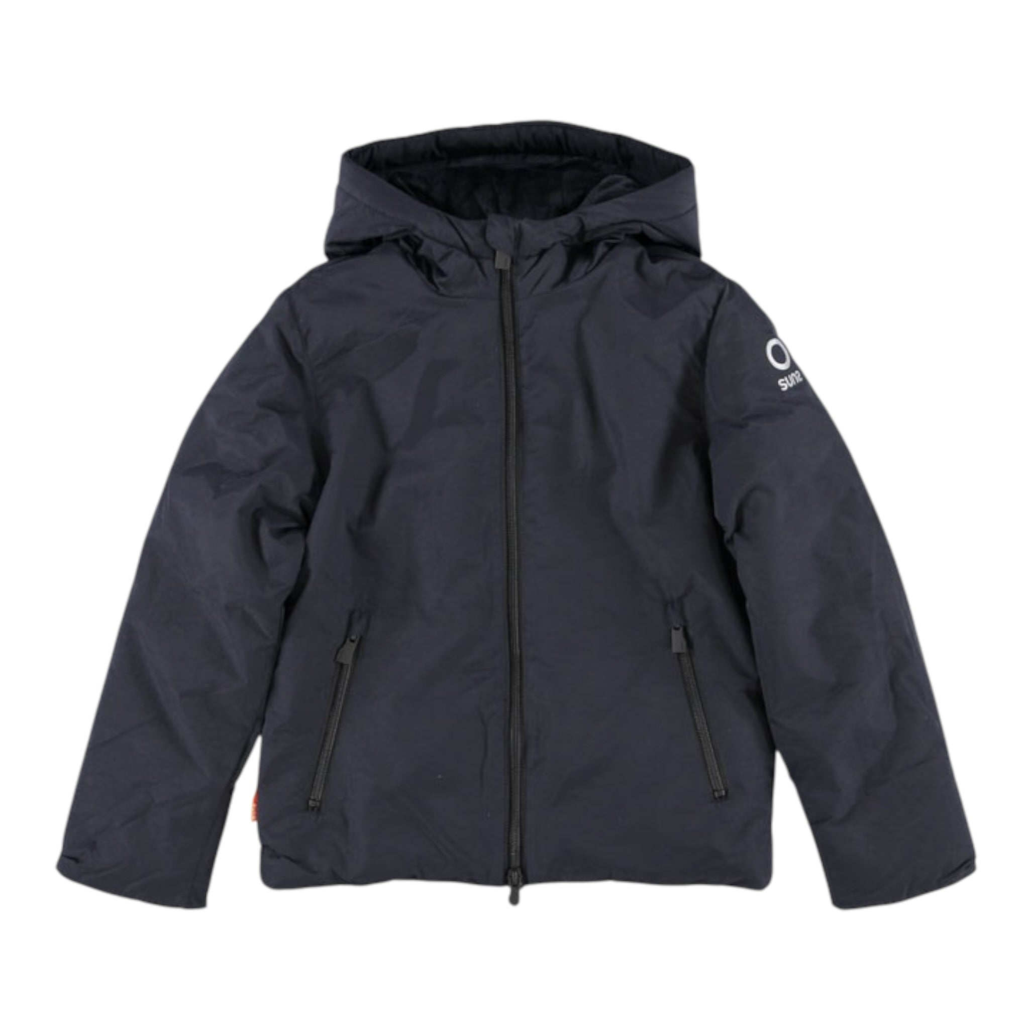 Suns Giubbino tinta unita con Cappuccio Nero per Neonato GBS5338UB NERO SUNS 