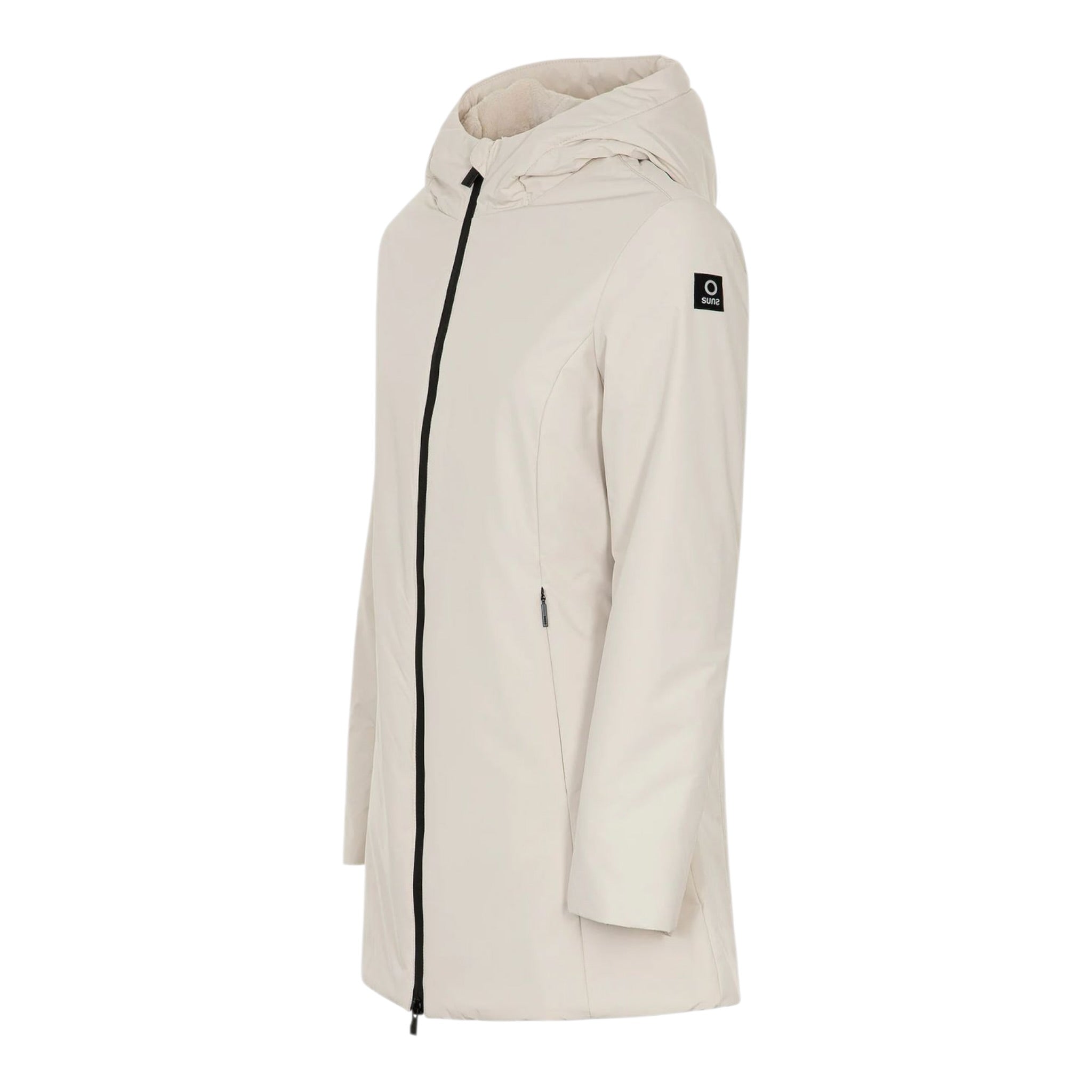 Suns Giubbino tinta unita con Cappuccio Beige per Bambina GBS5351D BEIGE SUNS 