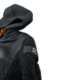 Suns Giubbino Teddy tinta unita con Cappuccio Nero per Bambino GBS6306U NERO SUNS 