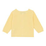 Tartine Et Chocolat Cardigan tinta unita con Ricami Giallo per Neonata CA18011 GIALLO TARTINE ET CHOCOLAT 