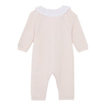 Tartine Et Chocolat Tutina Manica Lunga tinta unita con Ricami Rosa per Neonata CA32020 ROSA TARTINE ET CHOCOLAT 
