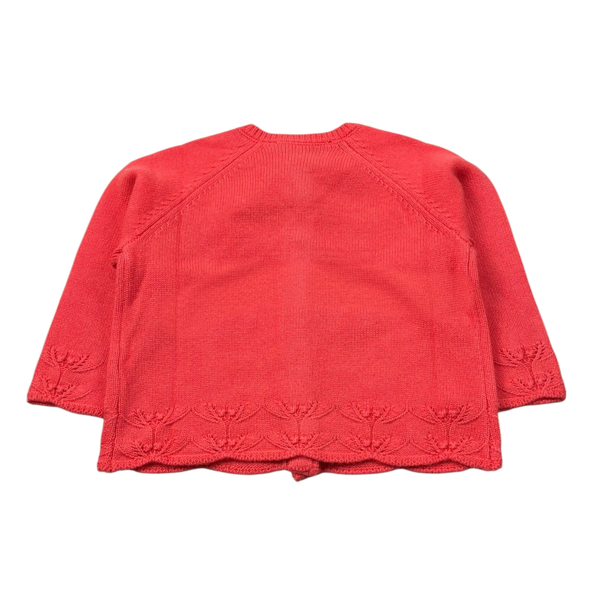 Tartine Et Chocolat Cardigan tinta unita con Ricami Corallo per Bambina CB18101J CORALLO TARTINE ET CHOCOLAT 