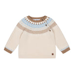 Tartine Et Chocolat Maglia Girocollo tinta unita con Ricami Beige per Bambino CB1831 BEIGE TARTINE ET CHOCOLAT 