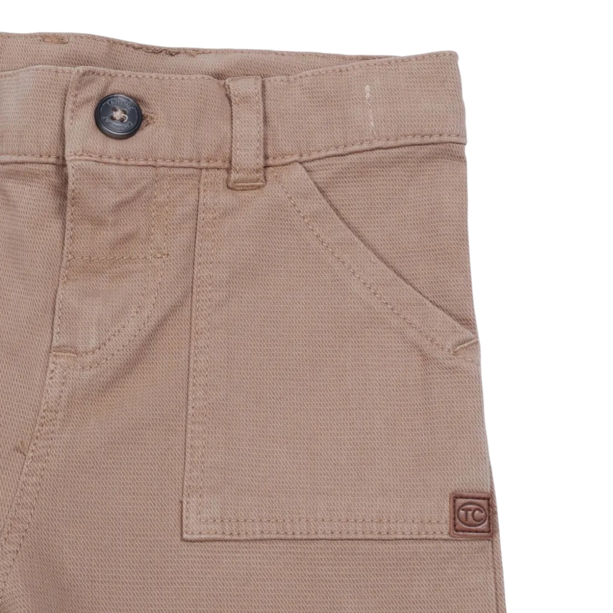 Tartine Et Chocolat Pantalone tinta unita con Girovita Regolabile Beige per Bambino CB22111J BEIGE TARTINE ET CHOCOLAT 