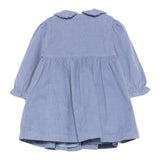 Tartine Et Chocolat Abito tinta unita con Ricami Azzurro per Neonata CB30131 AZZURRO TARTINE ET CHOCOLAT 