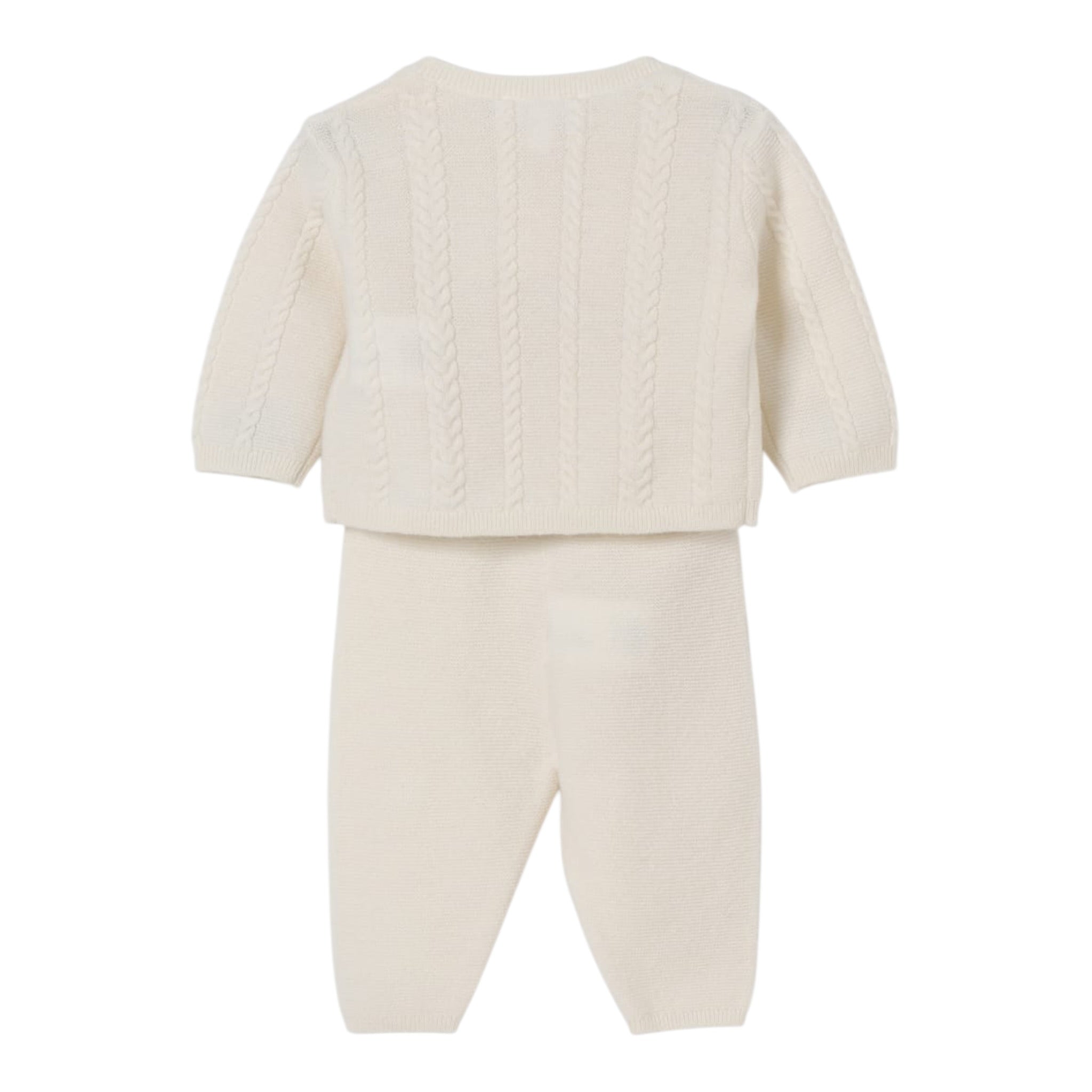 Tartine Et Chocolat Completo 2 Pezzi Cardigan-Pantalone Panna per Neonato CB36010 PANNA TARTINE ET CHOCOLAT 