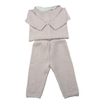 Tartine Et Chocolat Completo 2 Pezzi Cardigan-Pantalone tinta unita Rosa per Neonata CB36030 ROSA TARTINE ET CHOCOLAT 