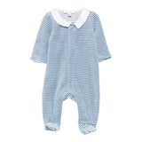 Tartine Et Chocolat Tutina In Ciniglia Fantasia A Righe Azzurro per Neonato CB54110 AZZURRO TARTINE ET CHOCOLAT 