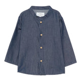 Teddy E Minou Camicia Manica Lunga tinta unita Blu per Neonato A25TCL0001J0043 BLU TEDDY E MINOU 