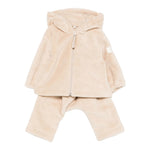 Teddy E Minou Completo 2 Pezzi Felpa-Pantalone tinta unita Beige per Neonato A25TDF005PE022 BEIGE TEDDY E MINOU 