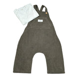 Teddy E Minou Completo 2Pz Salopette-Shirt Verde per Neonato A25TDS0001V0020 VERDE TEDDY E MINOU 