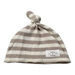 Teddy E Minou Cappello Bicolore con Fantasia A Righe Bianco/Beige per Neonato A25TEO0002M1091 BIANCO/BEIGE TEDDY E MINOU 