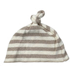 Teddy E Minou Cappello Bicolore con Fantasia A Righe Bianco/Beige per Neonato A25TEO0002M1091 BIANCO/BEIGE TEDDY E MINOU 