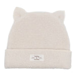 Teddy E Minou Cappello tinta unita con Orecchie Panna per Neonato A25TEO0003PE033 PANNA TEDDY E MINOU 