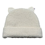 Teddy E Minou Cappello tinta unita con Orecchie Panna per Neonato A25TEO0003PE033 PANNA TEDDY E MINOU 