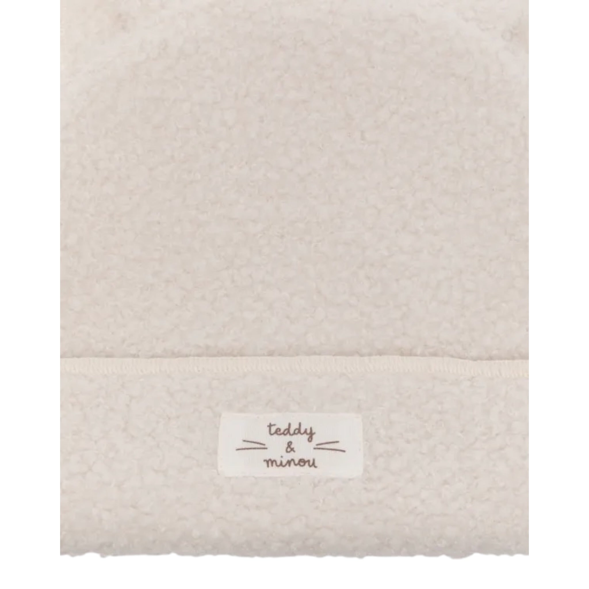 Teddy E Minou Cappello tinta unita con Orecchie Panna per Neonato A25TEO0003PE033 PANNA TEDDY E MINOU 