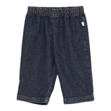 Teddy E Minou Jeans tinta unita con Elastico In Vita Blu per Neonato A25TPL0003J0026 BLU TEDDY E MINOU 