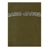 The Marc Jacobs Felpa Chiusa Girocollo tinta unita con Brillantini Verde per Bambina W60263 VERDE THE MARC JACOBS 