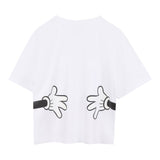 The Marc Jacobs T-Shirt Girocollo tinta unita con Stampa Bianco per Bambino W60588 BIANCO THE MARC JACOBS 