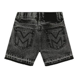 The Marc Jacobs Short In Denim tinta unita Nero per Bambina W60597 NERO THE MARC JACOBS 