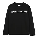 The Marc Jacobs Shirt Girocollo tinta unita con Stampa Nero per Bambino W60619J NERO THE MARC JACOBS 