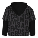 The Marc Jacobs Felpa Chiusa con Cappuccio tinta unita Grigio per Bambino W60626 GRIGIO THE MARC JACOBS 