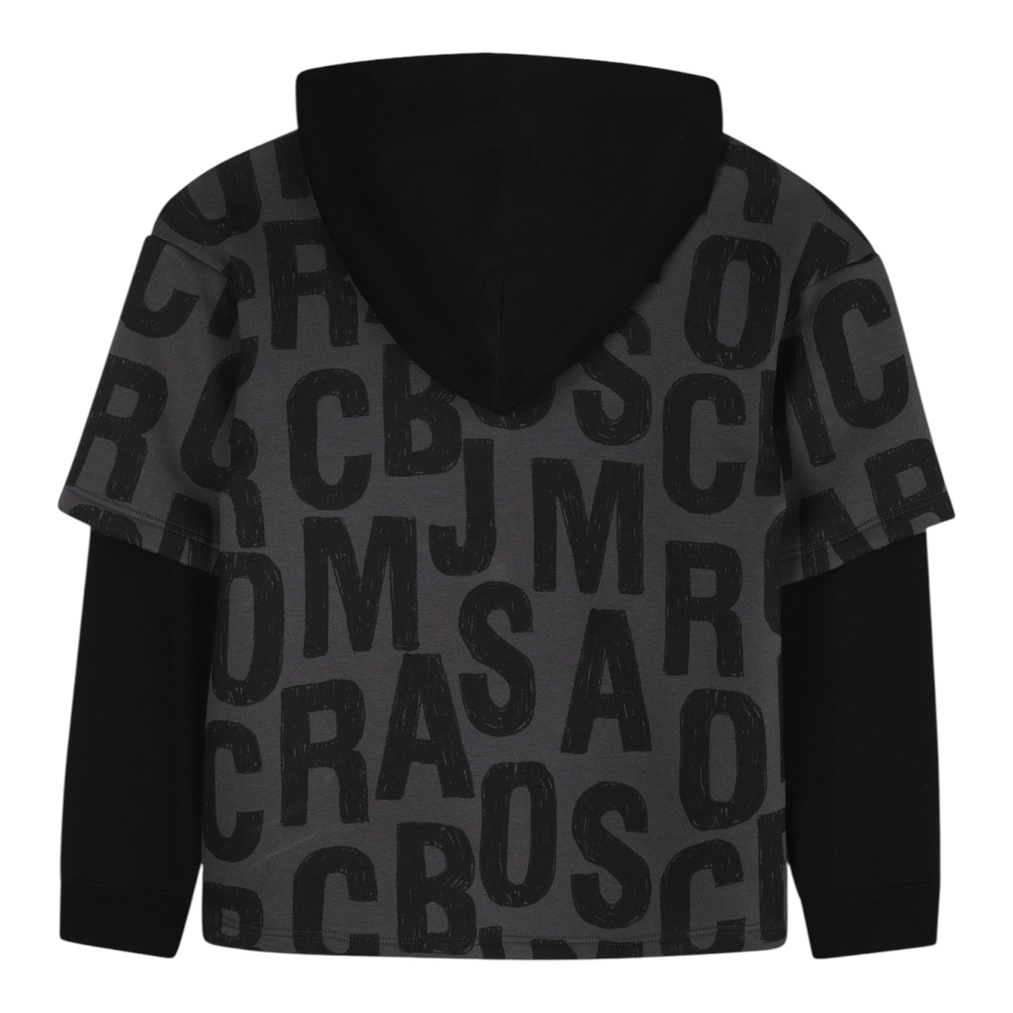 The Marc Jacobs Felpa Chiusa con Cappuccio tinta unita Grigio per Bambino W60626 GRIGIO THE MARC JACOBS 