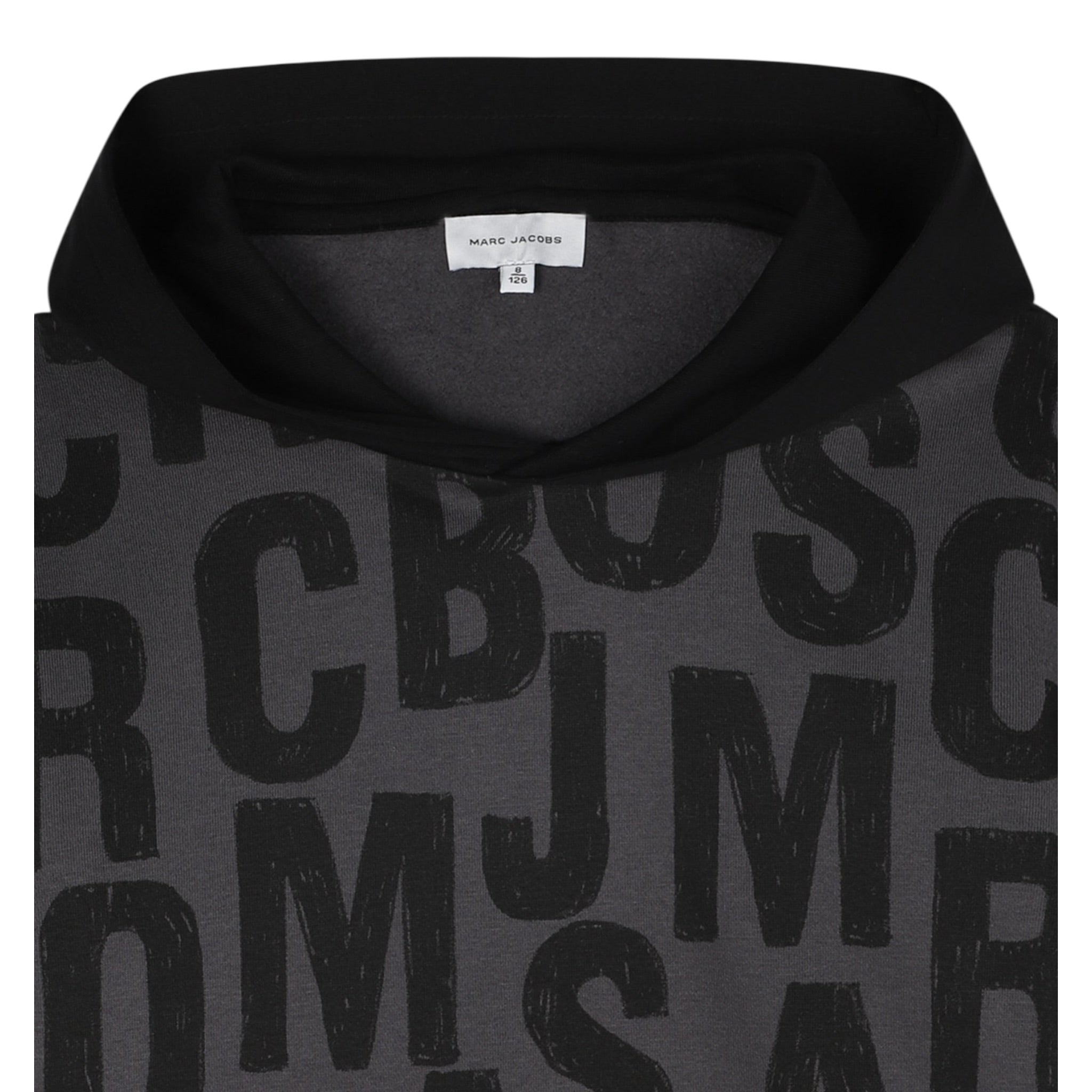 The Marc Jacobs Felpa Chiusa con Cappuccio tinta unita Grigio per Bambino W60626 GRIGIO THE MARC JACOBS 