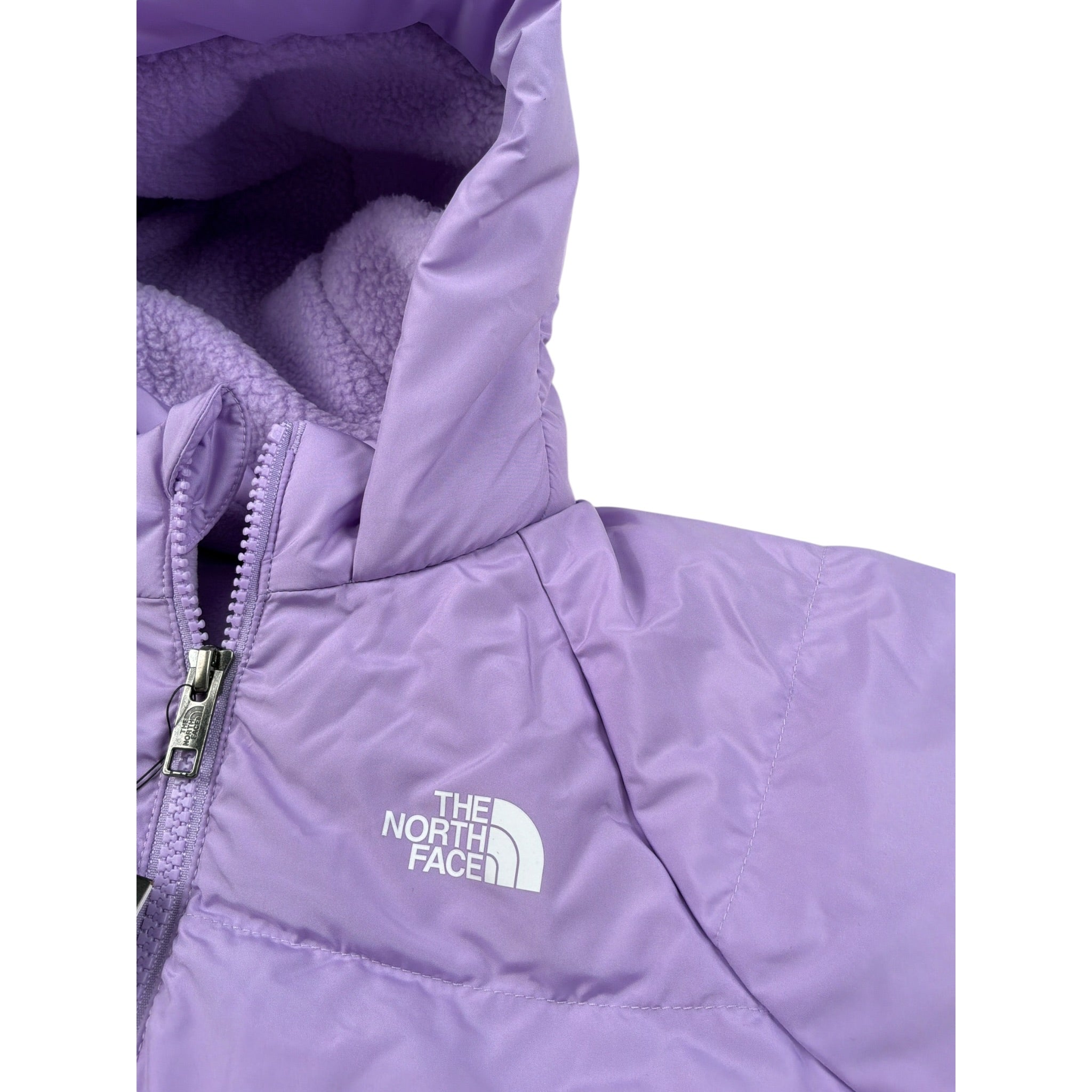 The North Face Giubbino tinta unita con Cappuccio Lilla per Bambina NF0A88VFQZI LILLA THE NORTH FACE 