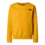 The North Face Felpa Chiusa Girocollo tinta unita con Logo Senape per Bambino NF0A89H756PX SENAPE THE NORTH FACE 