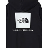 The North Face Felpa Chiusa con Cappuccio tinta unita con Logo Nero per Bambino NF0A89H9JK3 NERO THE NORTH FACE 